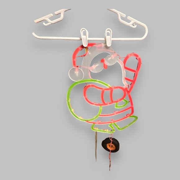 Impact Innovations 18" Lighted Santa Claus Christmas Window Silhouette EUC Cute - Picture 3 of 16